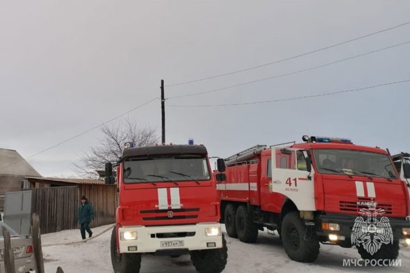 В поселке Аскиз на пожаре погибла пожилая женщина
